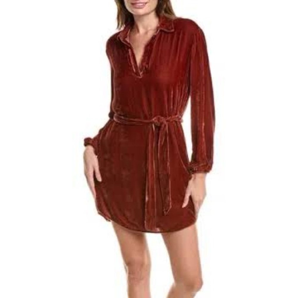 Bella Dahl Silk-Blend Tunic Dress